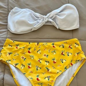 Cute 2 piece bathing suit - never worn.  Size 14